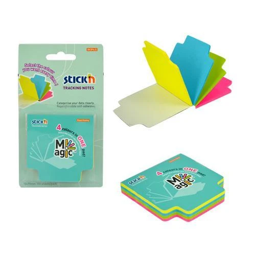 Hopax Stickn Yapışkanlı Not Kağıdı 70X70 Mm 4 Neon Renk 100 Yaprak 4-2156000-5001 ürün görseli 1