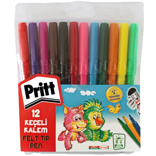 Pritt 12 Renk Keçeli Kalem 1687976 ürün görseli 1