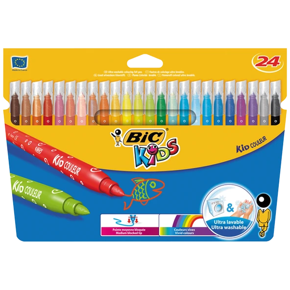 Bic Kids Couleur Keçeli Kalem 24 Renk 841800 ürün görseli 1
