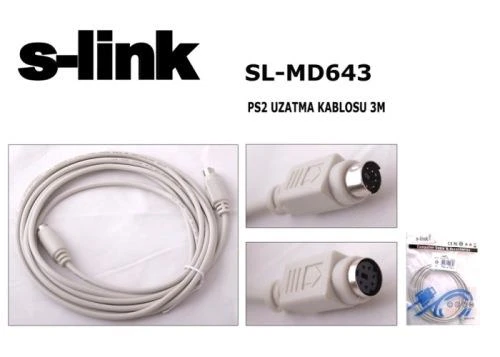 S-Lınk 3Mt Ps-2 Uazatma Kablosu Sl-Md643 ürün görseli 1