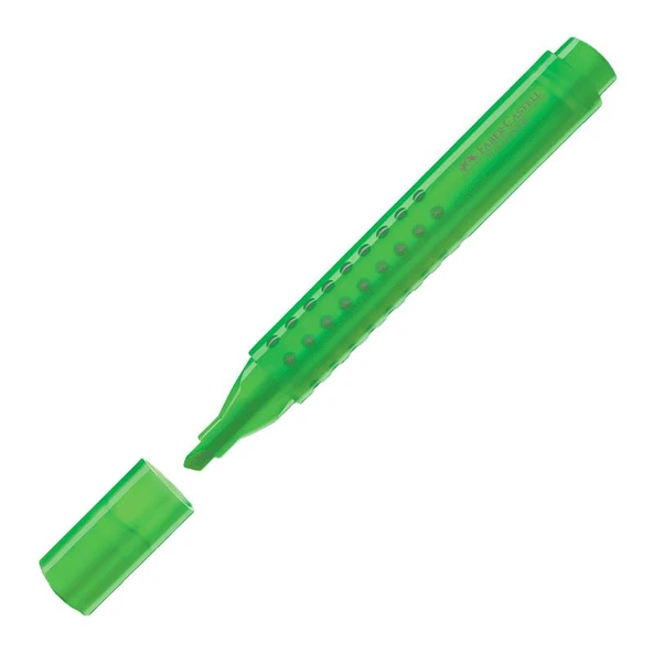 Faber-Castell Textliner Marker Fosforlu Kalem Grip Yeşil 15 43 63 (10 Lu Paket) ürün görseli 1