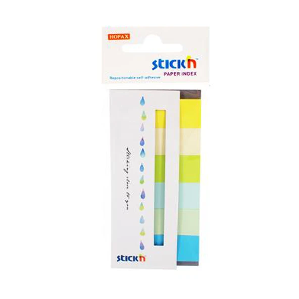 Hopax Stickn 21596 İndeks (İşaret Bandı) Yapışkanlı 180 Yaprak 50X20 Mm Yaz Rengi 6 Renk ürün görseli 1