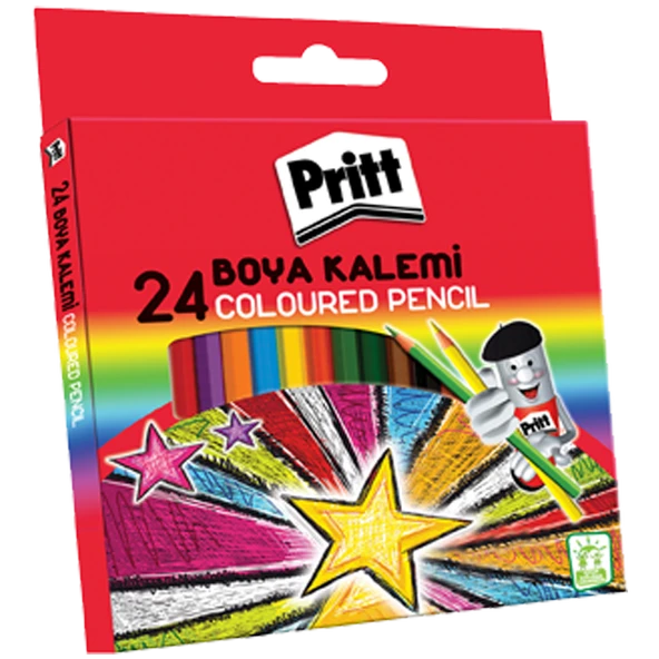 Pritt 24 Renk Boya Kalemi Karton Kutu 1221351 ürün görseli 1