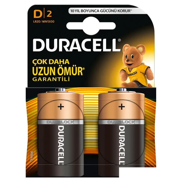 Duracell Alkalin Pil Büyük D 2 Li ürün görseli 1
