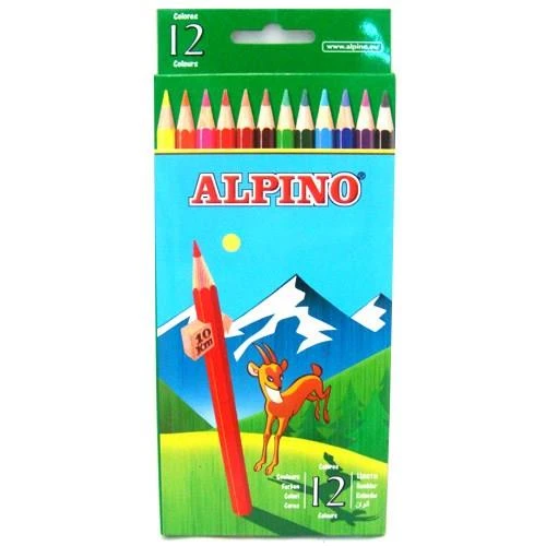 Alpino 12 Renk Boya Kalemi Klasik Tüp Uzun AL-654 ürün görseli 1