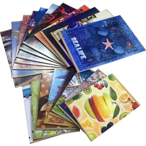 Komeks Plastik Kapak Dikişli Defter A-5 40 Yaprak Kareli (1 Paket 12 Adet) ürün görseli 1