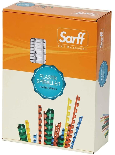 Sarff Plastik Spiral 20 Mm Beyaz 100 Lü (1 Paket 100 Adet) ürün görseli 1