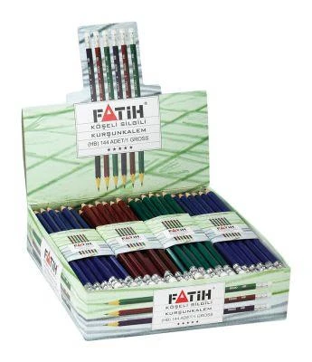 Fatih Köşeli Silgili Kurşun Kalem 144 Lü FA16600KL00 (1 Paket 144 Adet) ürün görseli 1