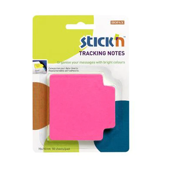 Hopax Stickn 21481 Yapışkanlı Not Kağıdı Tracking 50 Yaprak 70X70 Mm Fosforlu Pembe ürün görseli 1