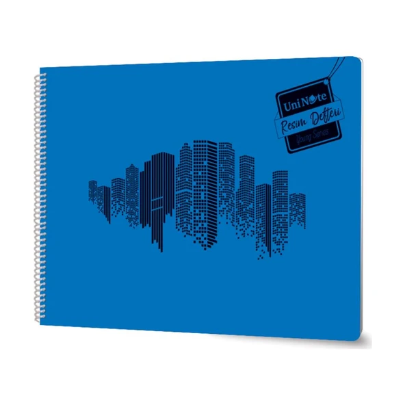 Uni Note Spiralli Resim Defteri Plasik Kapak 24X34Cm 25 Yaprak (12 Li Paket) ürün görseli 1