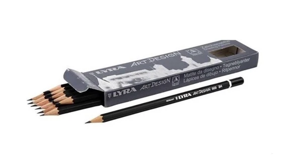 Lyra 3H Dereceli Kurşun Kalem Rembrandt Art Design L1110113 (12 Li Paket) ürün görseli 1