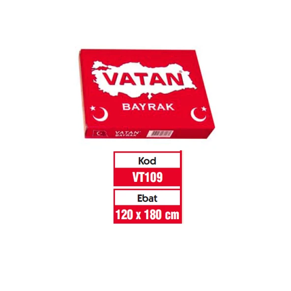 Vatan Türk Bayrağı 120X180 Cm Vt-109 ürün görseli 1