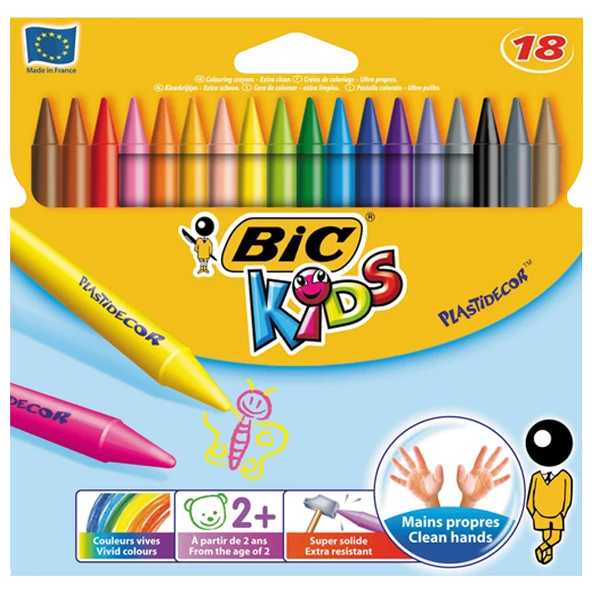 Bic Silinebilir Mum Boya 18 Renk 829771 ürün görseli 1