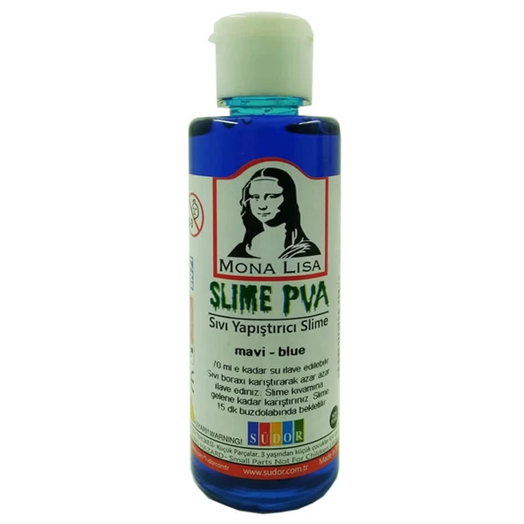 Südor Monalisa Sl01-4 Sıvı Yapıştırıcı Slime 70 Ml Mavi (12 Li Paket) ürün görseli 1