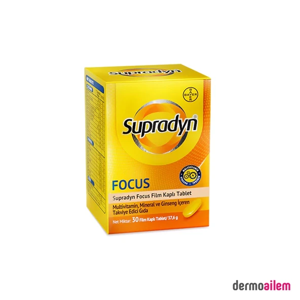 Supradyn Energy Focus 30 Tablet ürün görseli 1