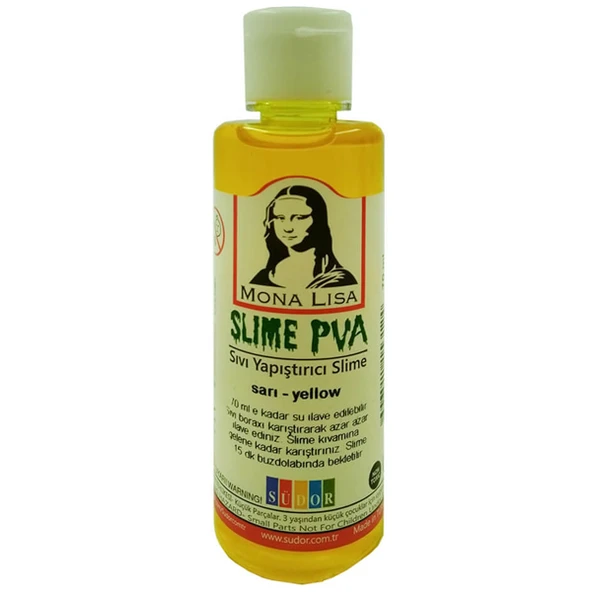 Südor Monalisa Sl01-2 Sıvı Yapıştırıcı Slime 70 Ml Sarı (12 Li Paket) ürün görseli 1