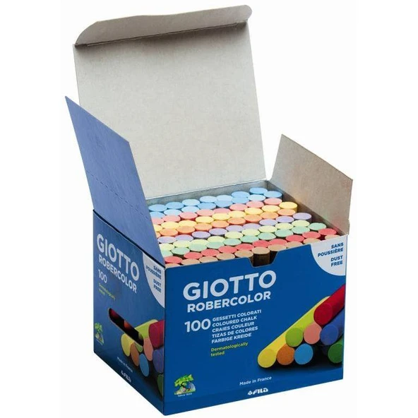 Giotto Robercolor Renkli Tebeşir 100 Lü S539000 (1 Paket 100 Adet) ürün görseli 1