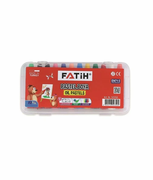 Fatih Pastel Boya 12 Renk King Size Çantalı Fa50350Pb12Rks ürün görseli 1