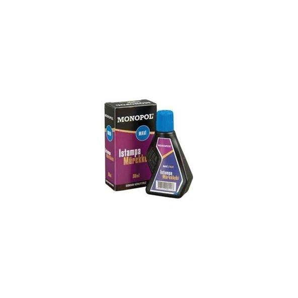 Monopol 1121 İstampa Mürekkebi 30 Ml Mavi (12 Li Paket) ürün görseli 1