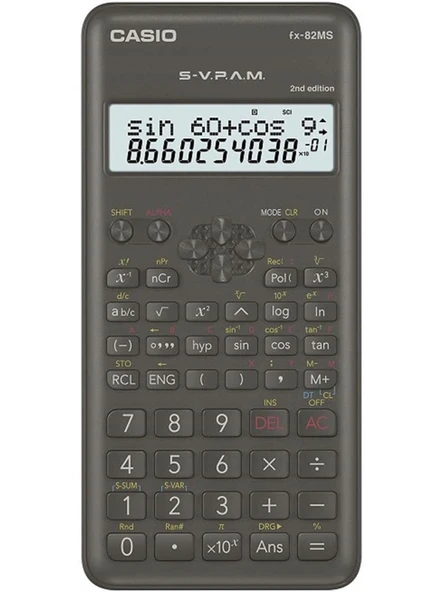 Casio Fx-82-MCasio Hesap Makinası Bilimsel 2 Satır Ekran 240 Fonksiyon ürün görseli 1