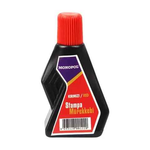 Monopol 1122 İstampa Mürekkebi 30 Ml Kırmızı (12 Li Paket) ürün görseli 1