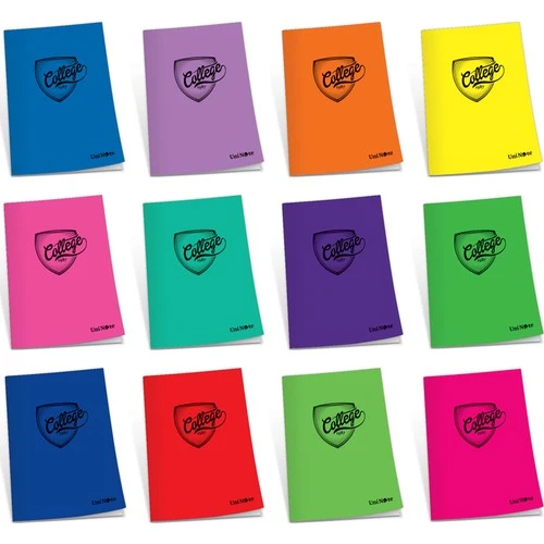 Uninote A5 College Defter Dikişli Plastik Kapak 40 Yaprak Kareli 40/4 (12 Li Paket) ürün görseli 1