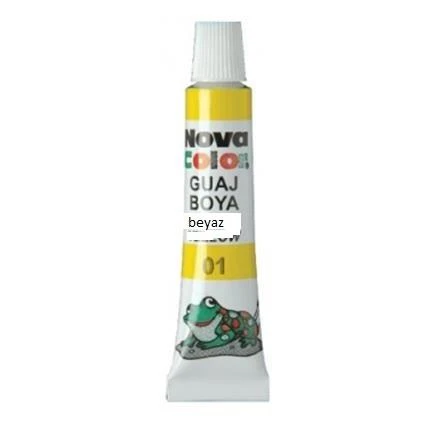 Nova Color Nc-115 Guaj Boya Tüp Sarı 12 Li (12 Adet 1 Paket) ürün görseli 1