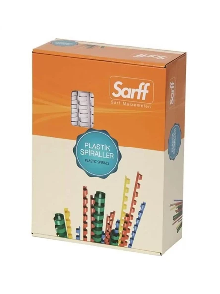 Sarff Plastik Spiral 14 Mm Beyaz 100 Lü (1 Paket 100 Adet) ürün görseli 1