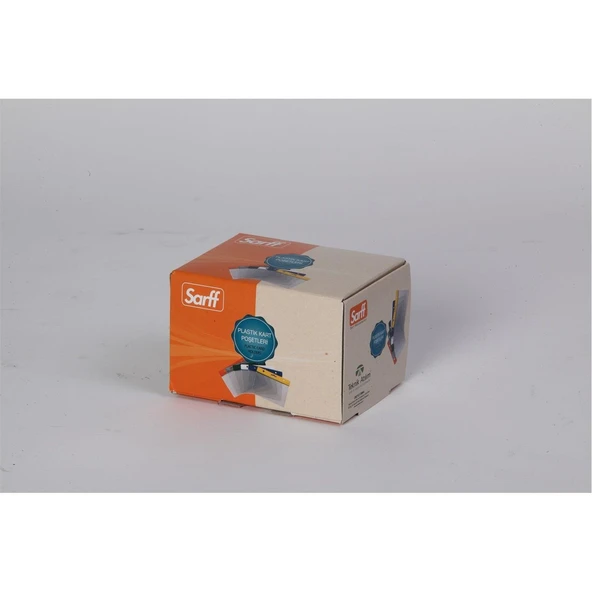 Sarff Yatay Yaka Kartı Poşeti 7,5X9,5 Cm Şeffaf 100 Lü (1 Paket 100 Adet) ürün görseli 1