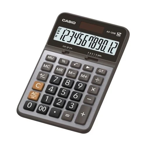 Casio Hesap Makinası Masa Üstü 12 Hane AX-120B ürün görseli 1