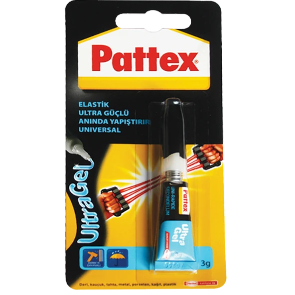 Pattex Ultra Gel Elastik Hızlı Yapıştırıcı 3 Gr. 1505805 ürün görseli 1