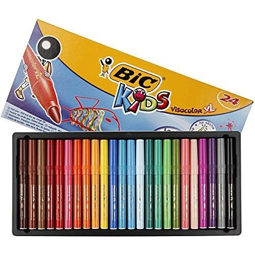 Bic Visa Yıkanabilir Jumbo Keçeli Kalem 24 Renk 829005 ürün görseli 1