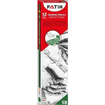 Fatih Dereceli Kurşun Kalem 5B 12 Li Fa15010Kl5B (1 Paket 12 Adet) ürün görseli 1