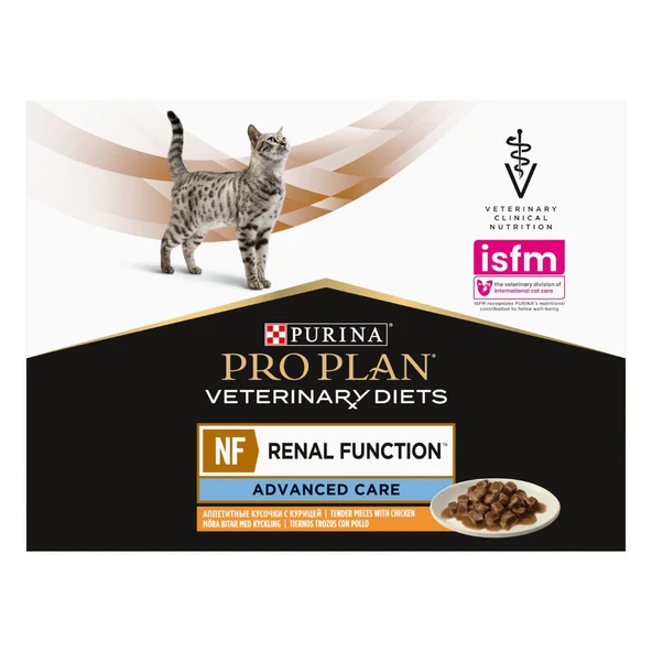 Pro Plan Renal N/F Tavuklu Yaş Kedi Maması 10x85 Gr ürün görseli 1