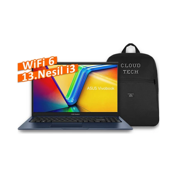 Vivobook 15 X1504VA-NJ739 Intel Core I3 1315U WINDOWS11PRO + Cloudtech Çanta Hediyeli! ürün görseli 1