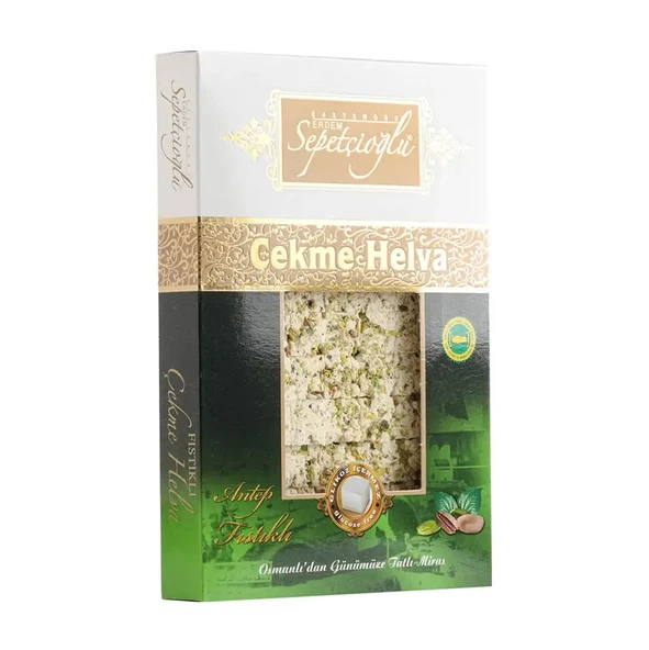 Sepetçioğlu Kastamonu Meşhur Antep Fıstıklı Çekme Helva 550 G ürün görseli 1