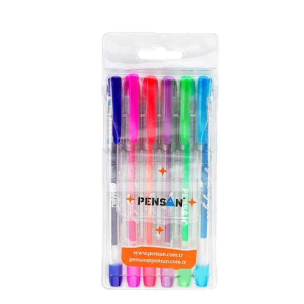 Pensan Tükenmez Kalem My-King Jel 6 Neon Renk Pe02227Jk00N6 ürün görseli 1