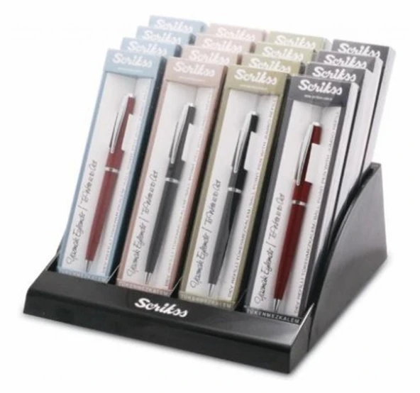 Scrikss 33 Tükenmez Kalem M000Sbaa3316A 16 Lı Stand (1 Paket 16 Adet Karışık Renk) ürün görseli 1