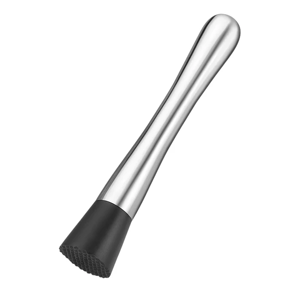 Perlotus Paslanmaz Çelik Mojito Muddler 20 cm Tırtıklı Uçlu Kokteyl Tokmağı ürün görseli 1