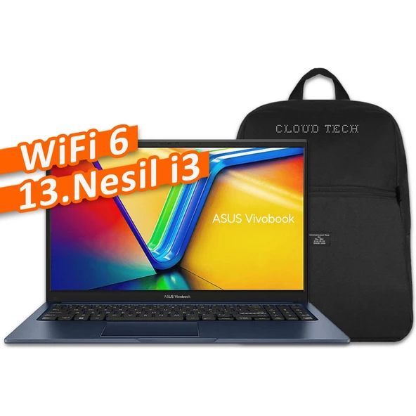 Vivobook 15 X1504VA-NJ739 Intel Core I3 1315U WINDOWS11PRO + Cloudtech Çanta Hediyeli! ürün görseli 1