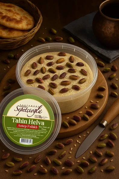 Sepetçioğlu Kastamonu Meşhur Antep Fıstıklı Kürek Tahin Helva 700 G ürün görseli 1