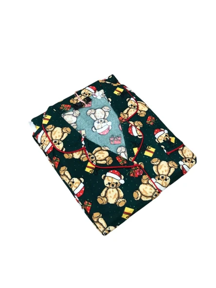 Çağrı Kadın Kışlık Süet Uzun Kollu Önü Düğmeli Pijama Takımı 3065 ürün görseli 1