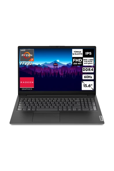 V15 G4 Ryzen 7-7730U 40GB 256 GB SSD 15.6? FHD Windows 10 Pro Notebook 82YY0013TR BT28 ürün görseli 1