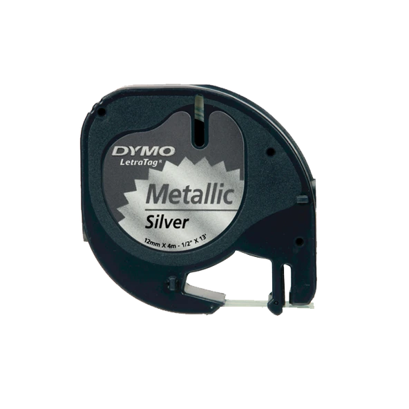 Dymo Letratag Metalik Şerit 12X4 Mt Gri 91208 S0721730 ürün görseli 1