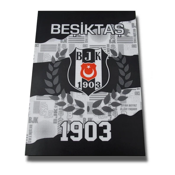 Rubenis A4 Beşiktaş Temalı Hazır Defter Kabı Pp Metalize 80417 (1 Paket 25 Adet) ürün görseli 1