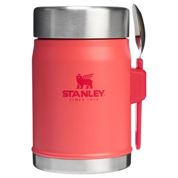 Stanley The Legendary Food Jar + Spork .4L / 14oz Hot Coral ürün görseli 1