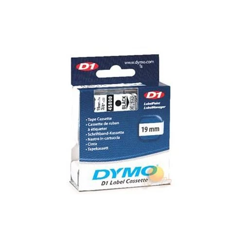 Dymo D1 Şerit 19X7 Mt Şeffaf-Siyah 45800 S0720820 ürün görseli 1