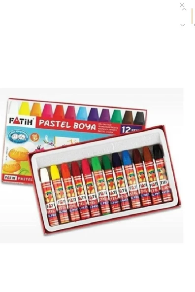 fatih 12'li pastel boya kalemi 12 renk ürün görseli 1