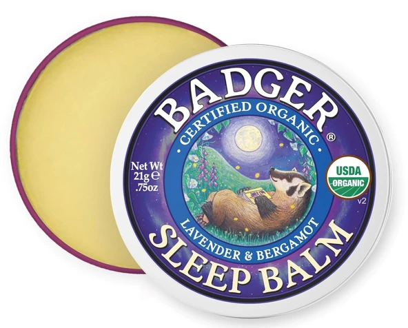 Badger Uyku Balsamı Sakinleştirici Lavanta ve Bergamot Doğal Uyku Desteği, 21 ml Teneke Kutu ürün görseli 1