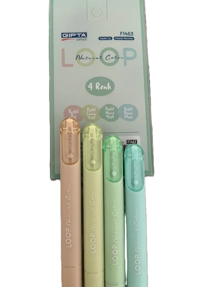 BENİSA SHOP GIPTA FOSFORLU KALEM SETİ HIGHLIGHTER KALEM SOFT RENKLER(4'LÜ)keçeli kalem fosforlu canlı ürün görseli 1
